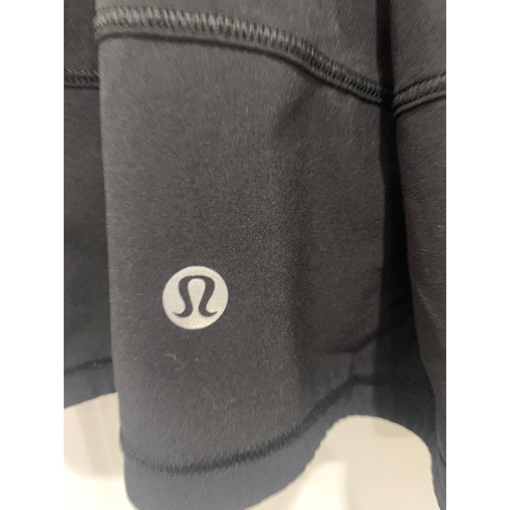 Lululemon Pace Rival Skirt Black Pleated Athletic Running Tennis Skort Size 12